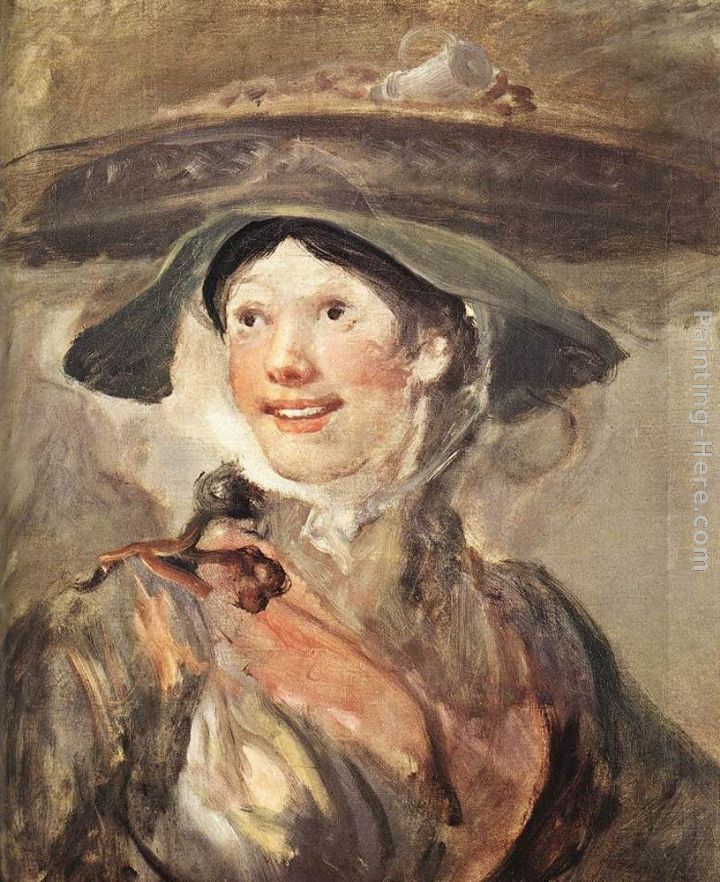 The Shrimp Girl painting - William Hogarth The Shrimp Girl art painting